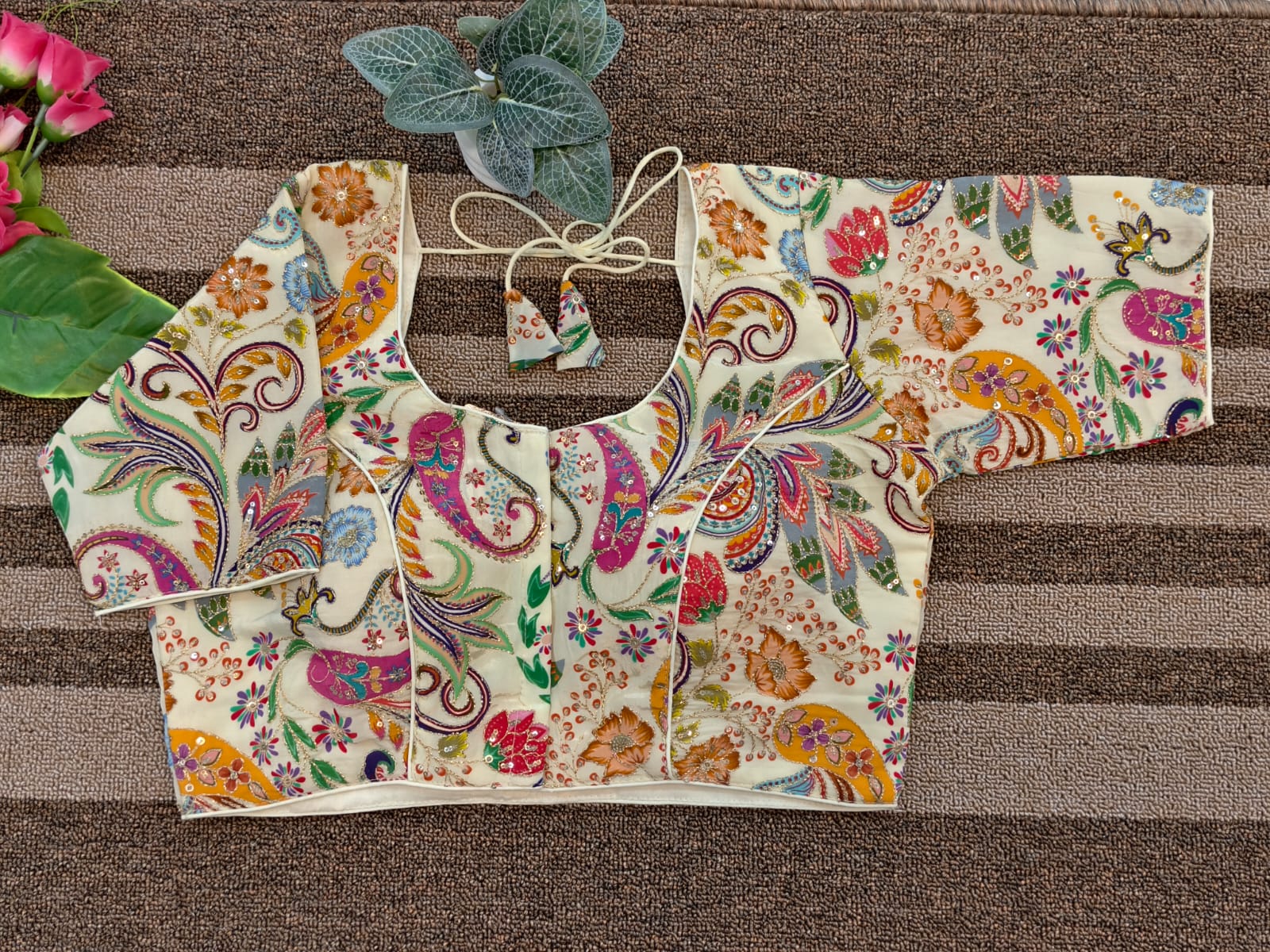 Pure Natural Crape Simple Blouse (MP1199)