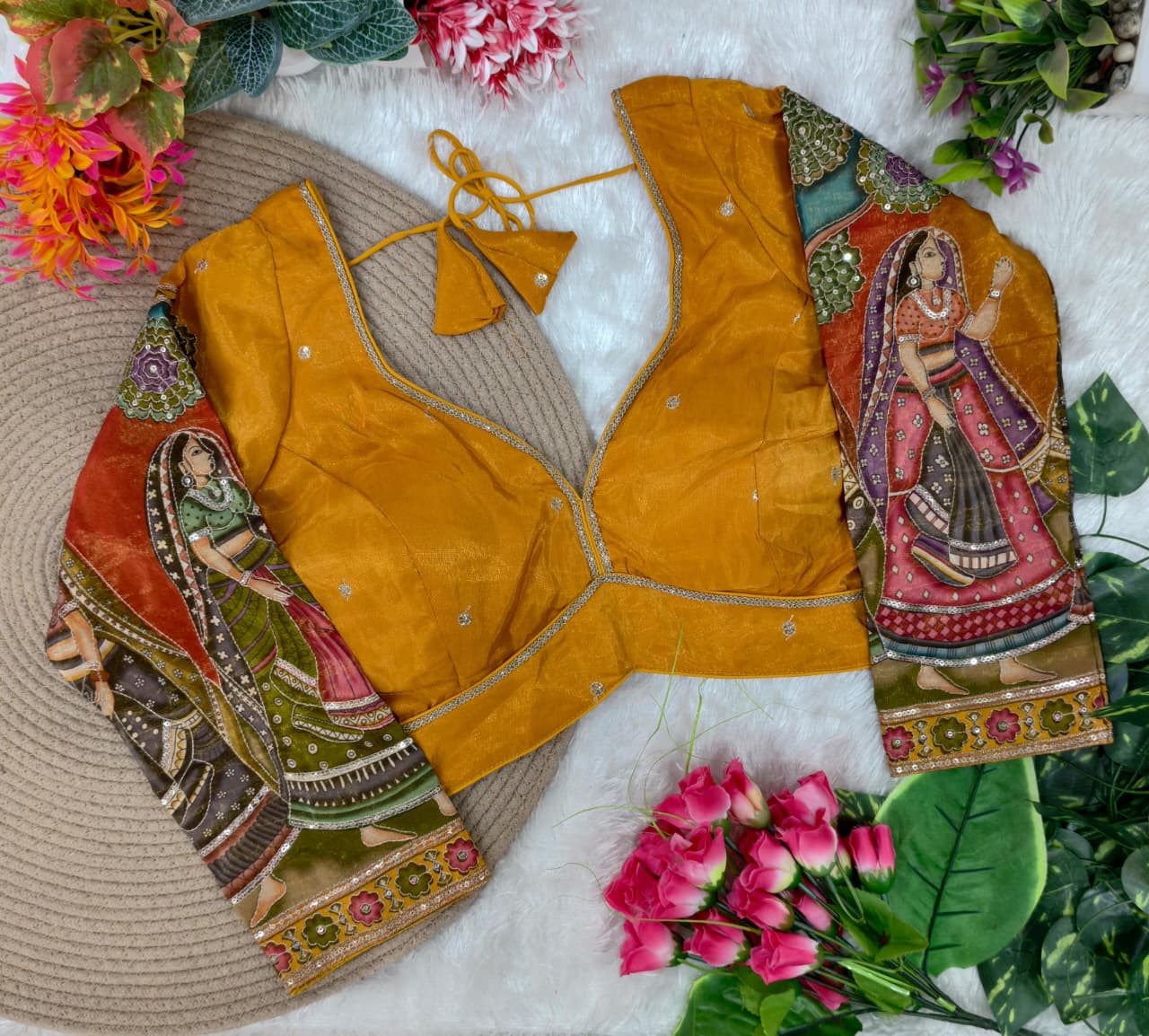 Viscose Designer Full Sleeves Blouse (LD2099)