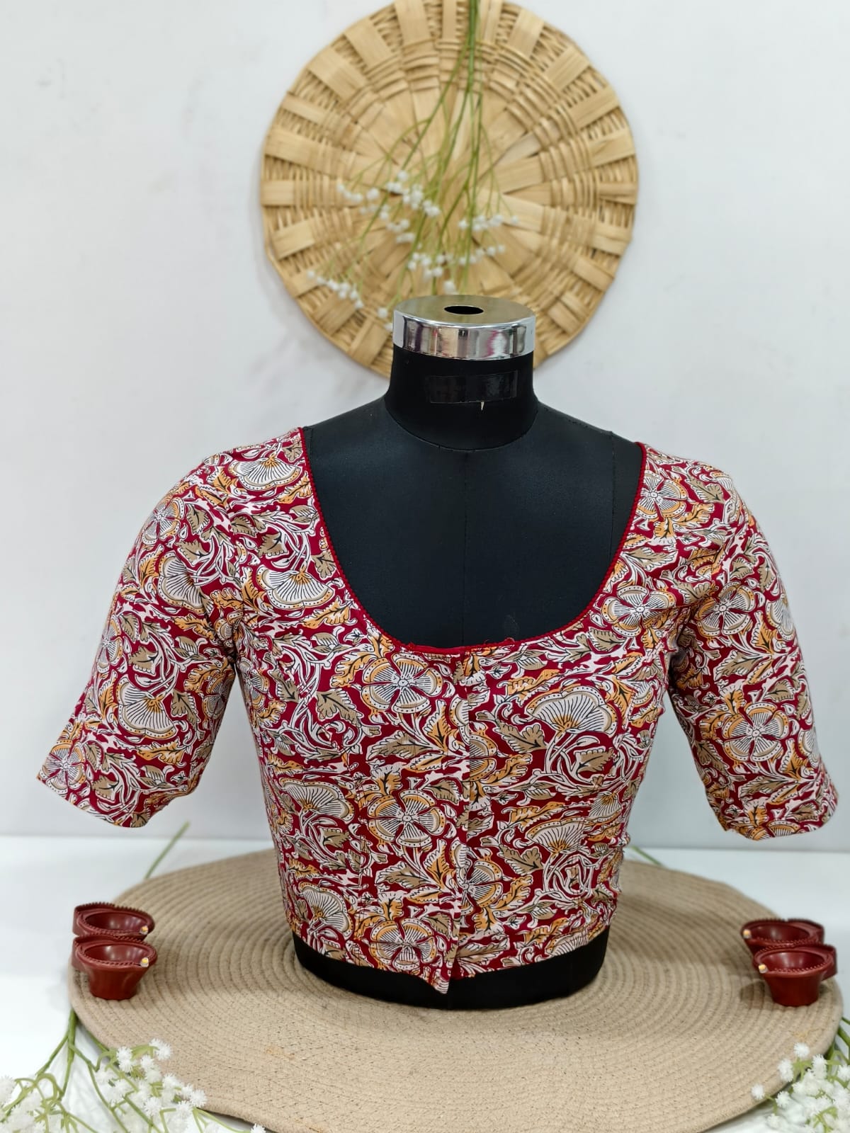 Stretchable Kalamkaari Blouse (SKBXL)