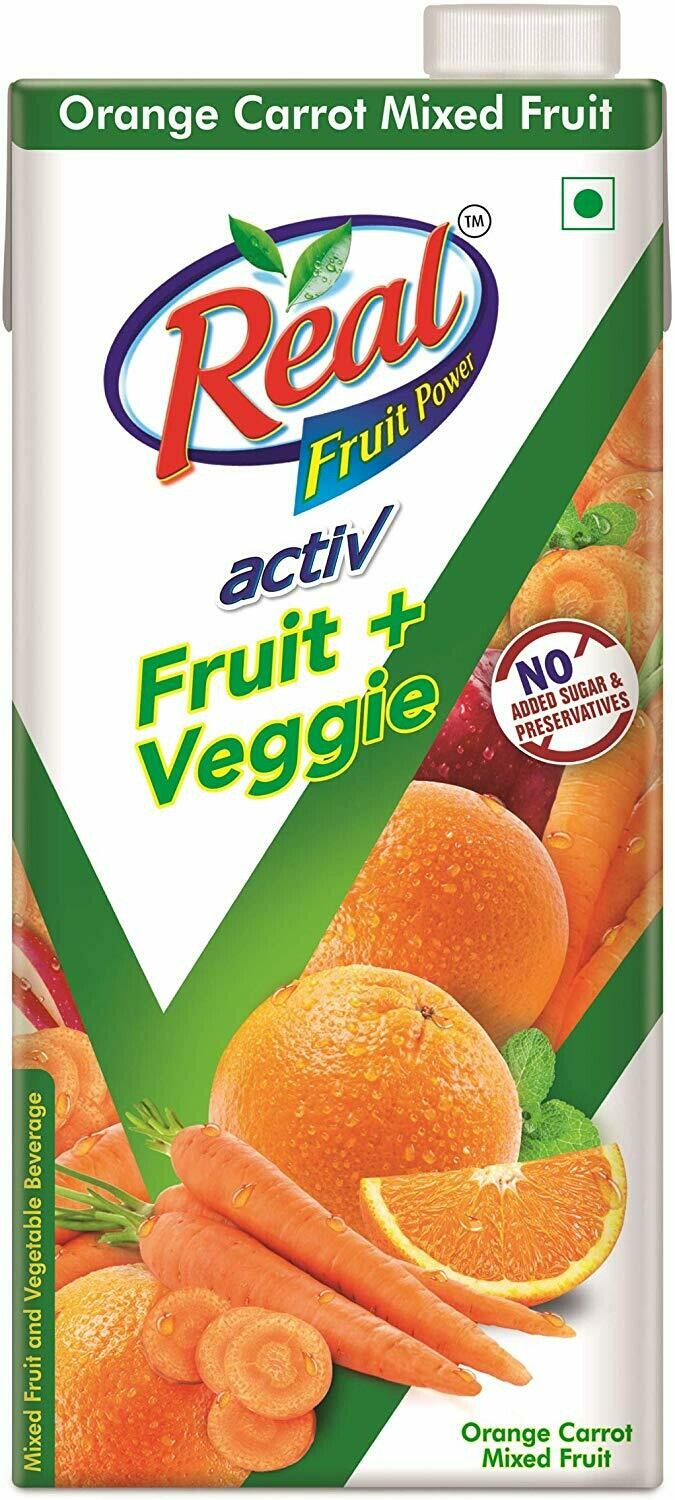 Dabur Real Activ Orange Carrot | 1L