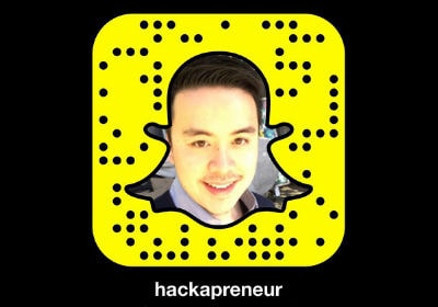 Justin wu Hackapreneur takeover on StartupJourney Snapchat