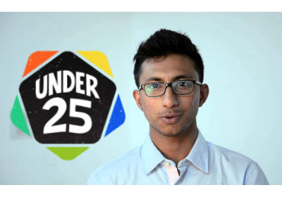 Anto Philip CEO Under25 logo on StartupJourney Snapchat