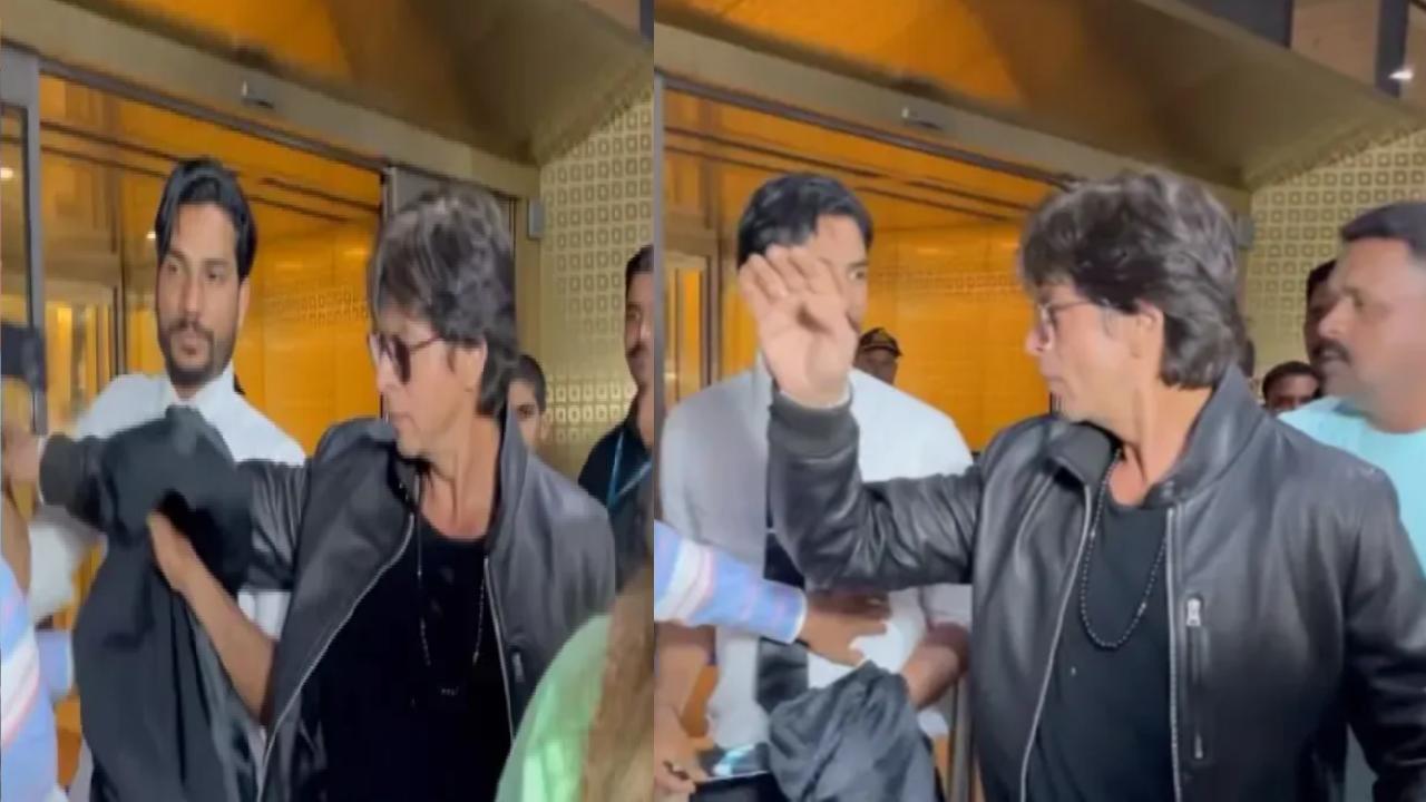 Shah Rukh Khan : అభిమానిని నెట్టేసిన షారుఖ్.. వీడియో వైరల్!