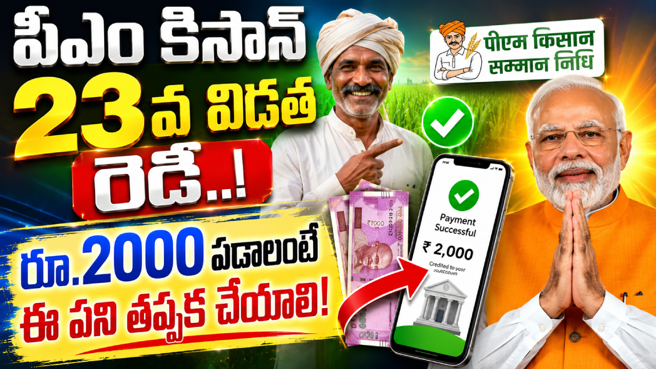 PM Kisan 23rd Installment: రైతులకు బిగ్ అలర్ట్.. పీఎం కిసాన్ 23వ విడత వచ్చేస్తోంది.. రూ. 2వేలు పడాలంటే ఇలా చేయండి!