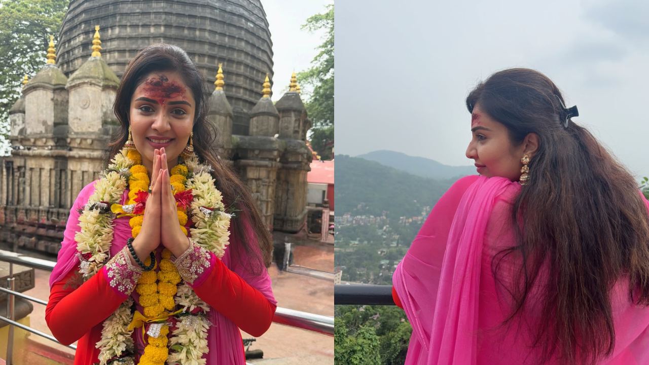 Anchor Sreemukhi : కామాఖ్య ఆలయంలో యాంకర్ శ్రీముఖి.. ఫొటోలు..