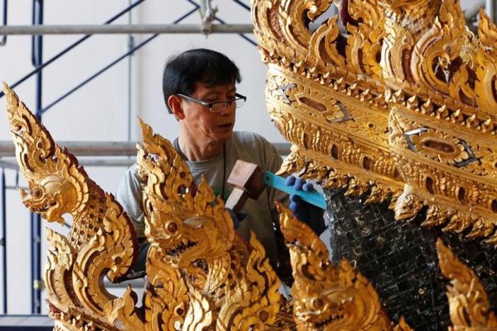Golden chariot restored for Thai king’s ‘ascent to heaven’ Golden chariot restored for Thai king’s ‘ascent to heaven’