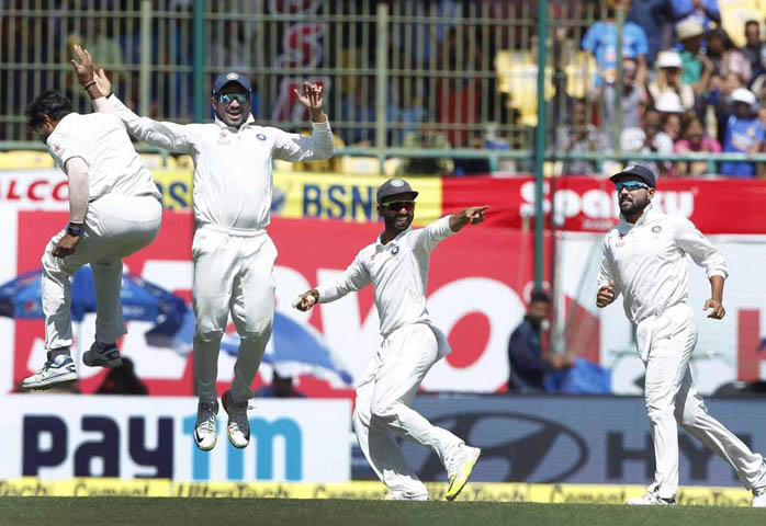 India sniff win in 4th Test, 19/0 in a chase of 106