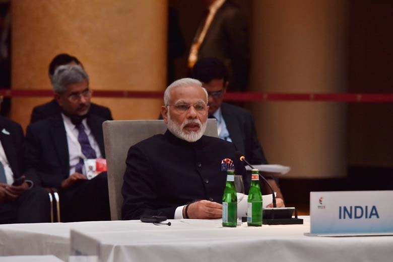 PM Narendra Modi asks BRICS to show leadership in fighting terrorism