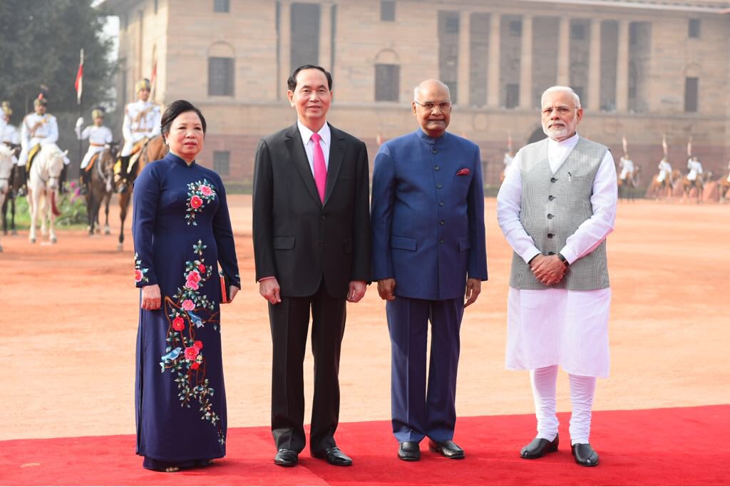 Vietnamese President receives ceremonial welcome at Rashtrapati Bhawan