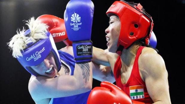 Mary Kom punches to gold on CWG debut