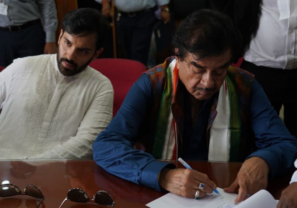 Shatrughan Sinha files his nomination from Patna Sahib Shatrughan Sinha files his nomination from Patna Sahib
