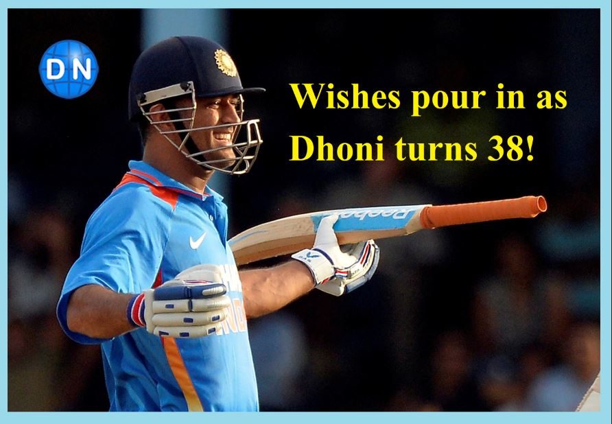 Wishes pour in as Dhoni turns 38!