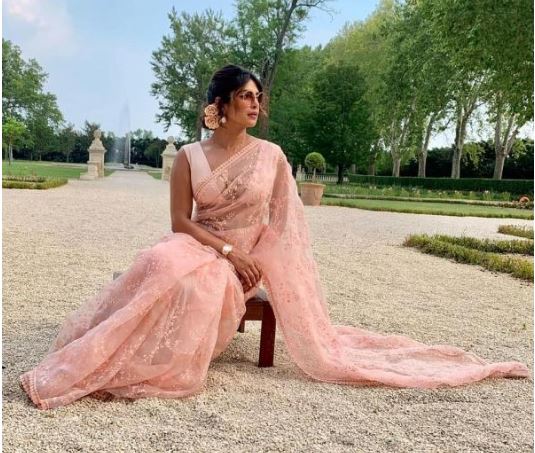 Priyanka Chopra seems totally mesmerised by her ‘desi’ look