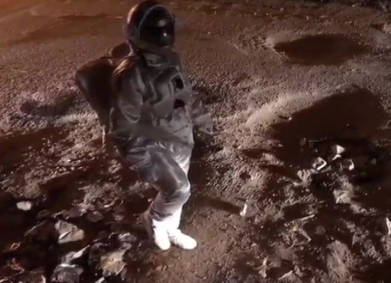Tried to highlight potholes in Bengaluru, says man behind viral ‘astronaut’ video