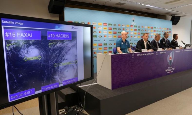 Super typhoon approaches Japan, some World Cup rugby canceled