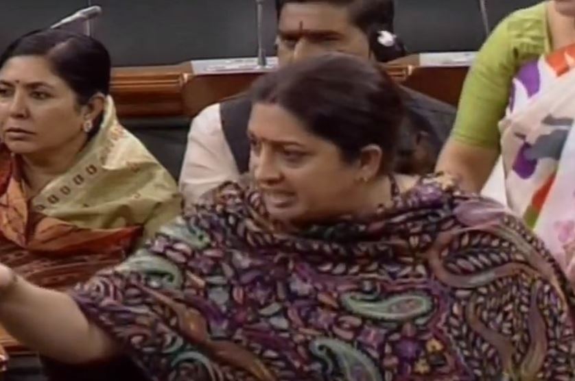 ‘You were quiet when rape was used as a political weapon’: Smriti Irani to Opposition MPs
