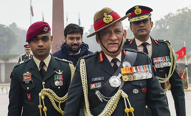 ‘We stay far from politics, very far’: CDS Gen Rawat refutes allegations of political inclination