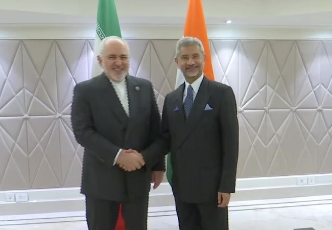 S Jaishankar meets Iran foreign minister Javad Zarif