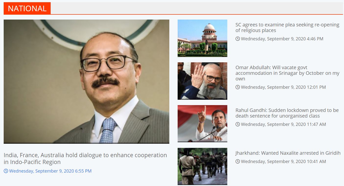 Top 10 Latest of the day: Entertainment, National and Politics Top 10 Latest of the day: Entertainment, National and Politics