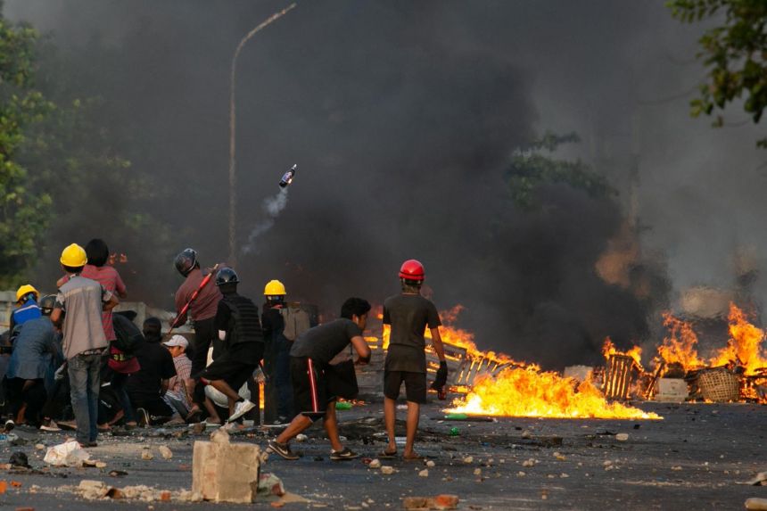 Myanmar state media says five killed in blast were building a bomb Myanmar state media says five killed in blast were building a bomb