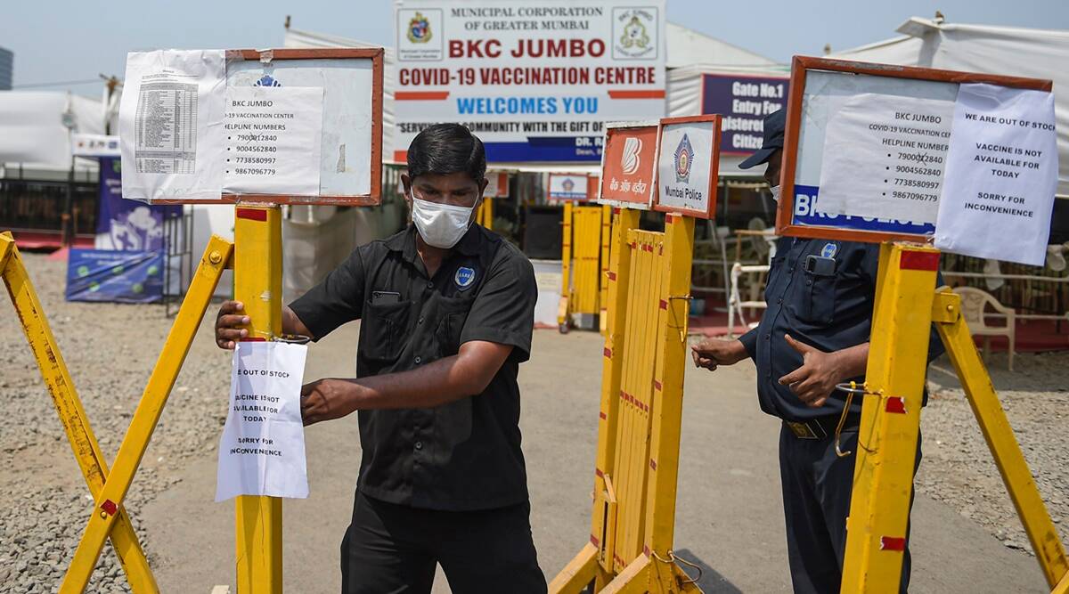 Shortage of vaccines in Mumbai, long queue outside BKC Jumbo COVID Vaccination Centre