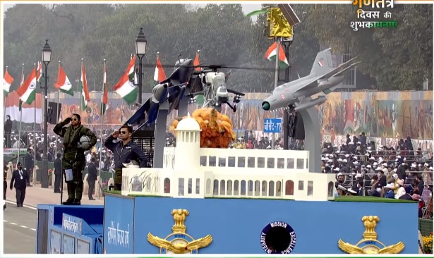 73rd Republic Day parade: IAF tableau displays ‘Transforming for the Future’ theme