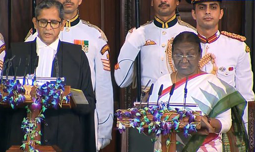 Droupadi Murmu takes oath as India’s 15th President