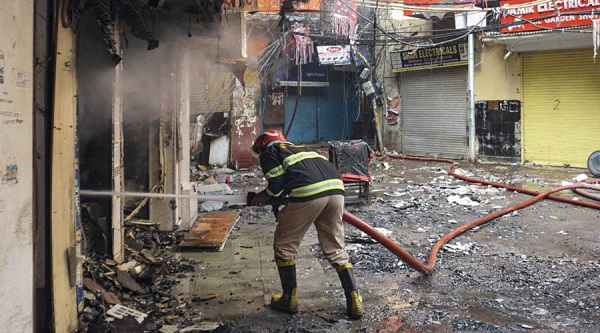 Bhagirath Palace Market Fire: Around 200 Shops Damaged, Case Registered