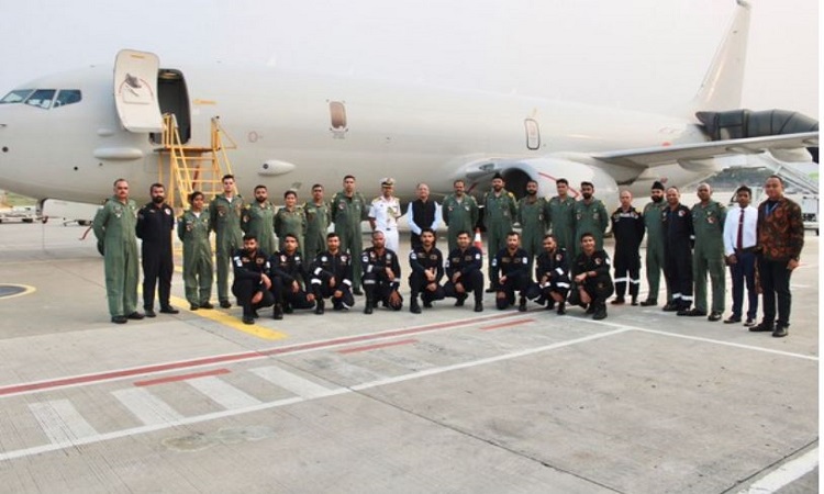 Indian Navy aircraft lands in Indonesia on return transit from Malabar exercise