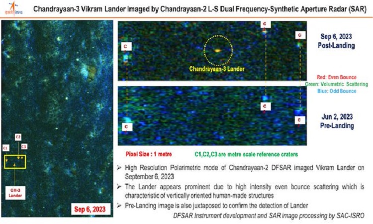 ISRO releases photograph of Chandrayaan-3 taken by Chandrayaan-2 orbiter