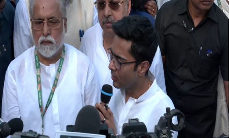 TMC workers stage protest at Rajghat seeking scheme-related funds from Centre; Abhishek Banerjee alleges ‘conspiracy’ to stop them