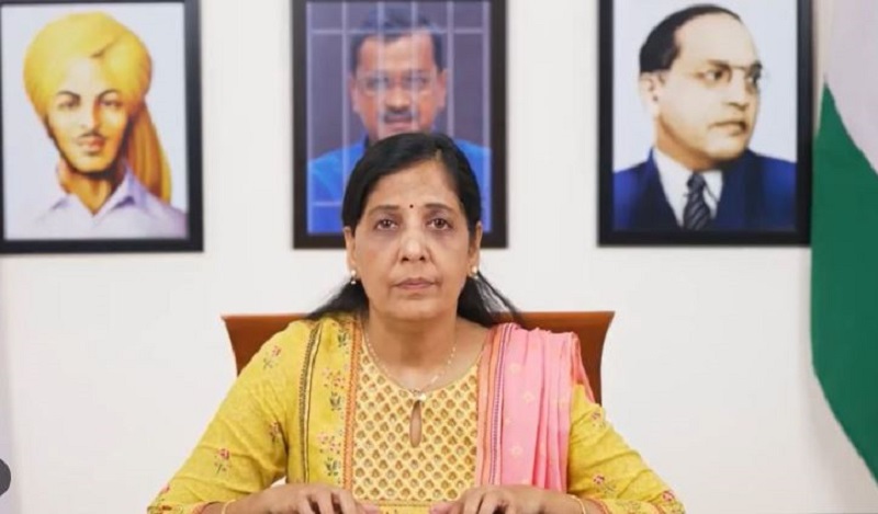 Sunita reads out message from ‘jailed’ CM Kejriwal asking AAP MLAs to visit their areas daily