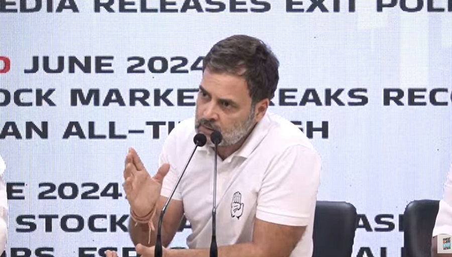 Highlight of Rahul Gandhi’s PC on June 4 Stock Market Crash and Exit Polls