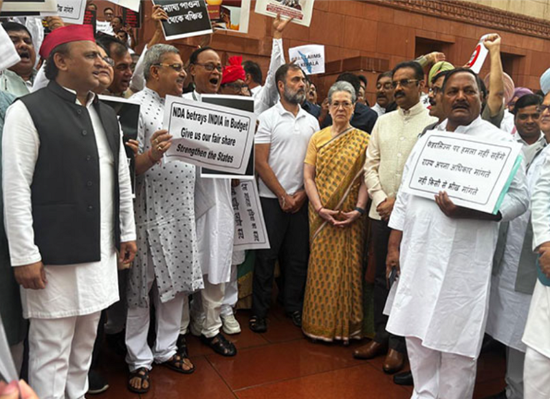 INDIA bloc mocks Budget, claims it is ‘discriminatory sans vision’