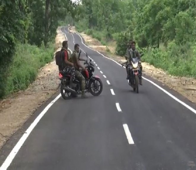 Chattisgarh: Security forces build road in naxal hit Sukma