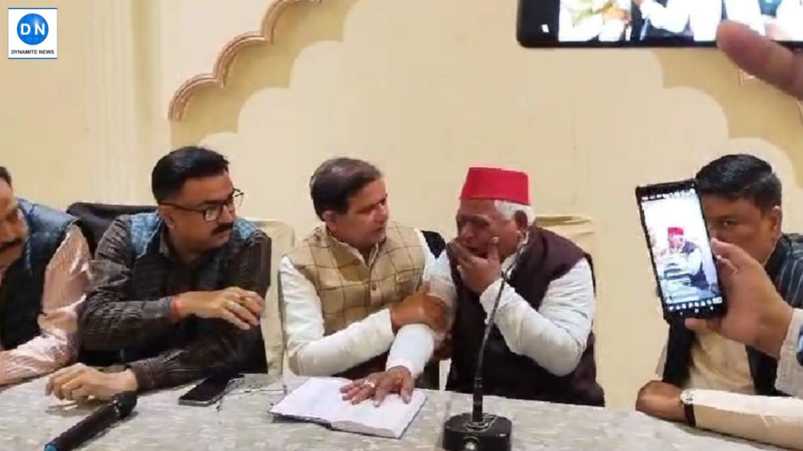 Video: Awadhesh Prasad breaks down while addressing reporters on Ayodhya Dalit woman rape-murder