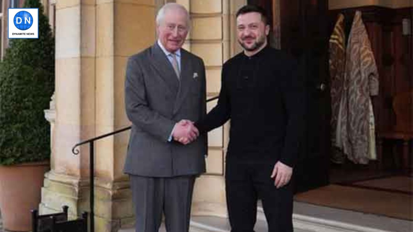 Zelenskyy gets warm reception from King Charles III in UK