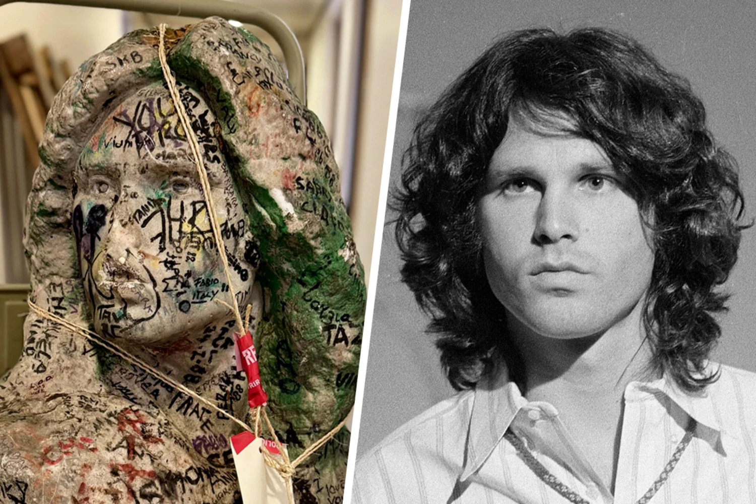 French police discover long-lost grave bust of The Doors frontman Jim Morrison
