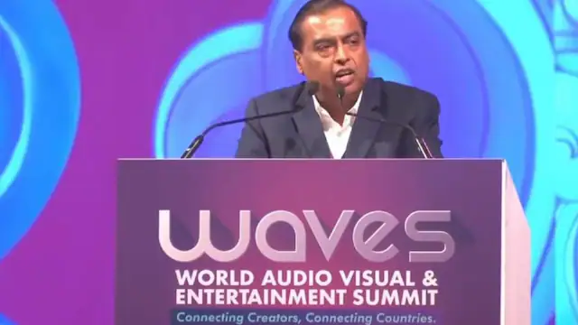 Ambani at WAVES: India’s media and entertainment sector will hit $100 bn in next decade