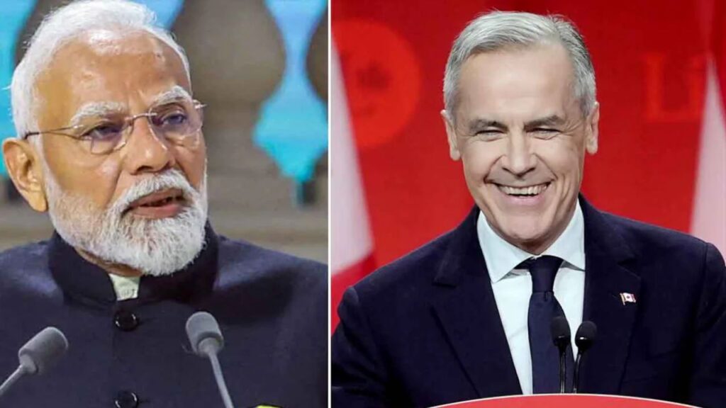 PM Modi and Canadian PM Mark Carney (Source: Internet)