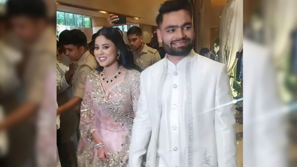 Rinku Singh and Priya Saroj in their ring ceremony function (Source: Internet)