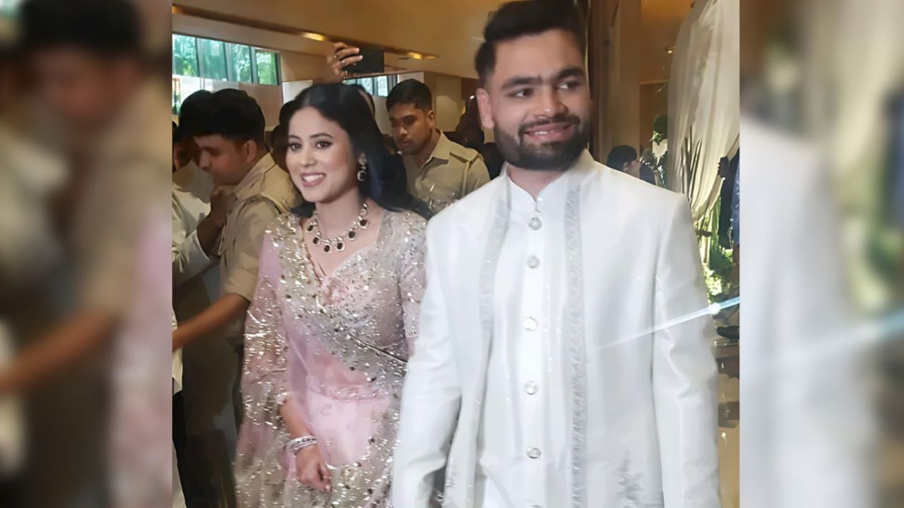 Rinku Singh and Priya Saroj in their ring ceremony function (Source: Internet)