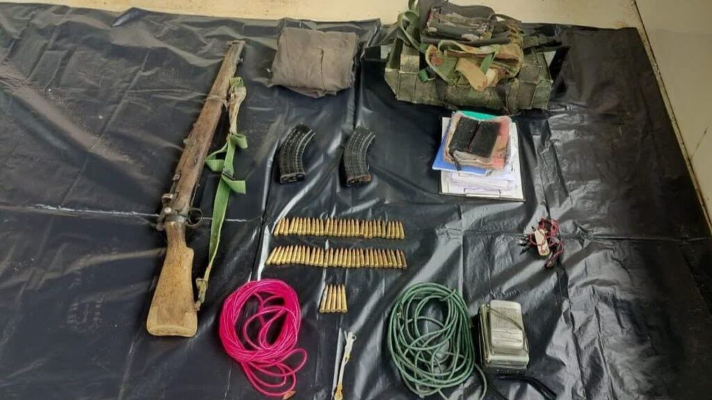 303 rifle recovered in search operation (Source: Internet)