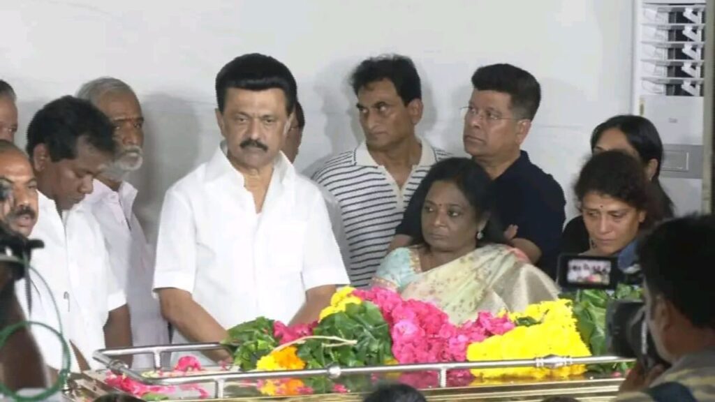 MK Stalin pays tributes to his brother