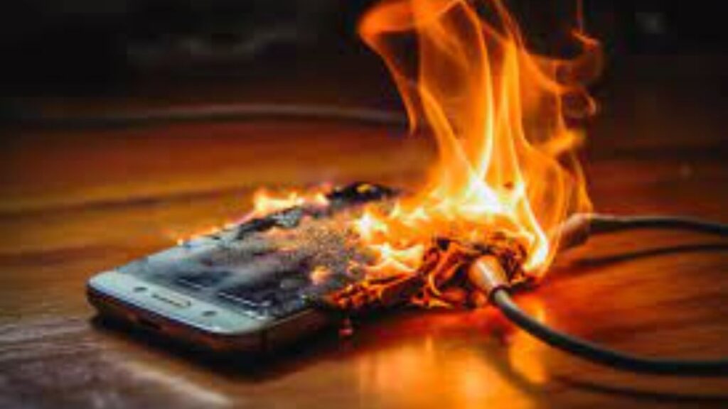 Smartphone exploded like a bomb