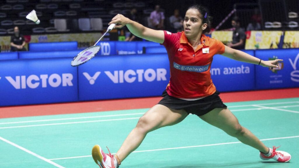 Saina Nehwal in action (Source: Internet)