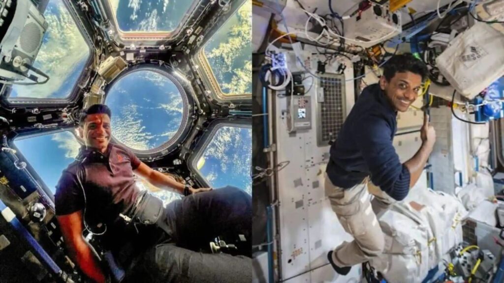 Shubhanshu Shukla in space (Source: Internet)
