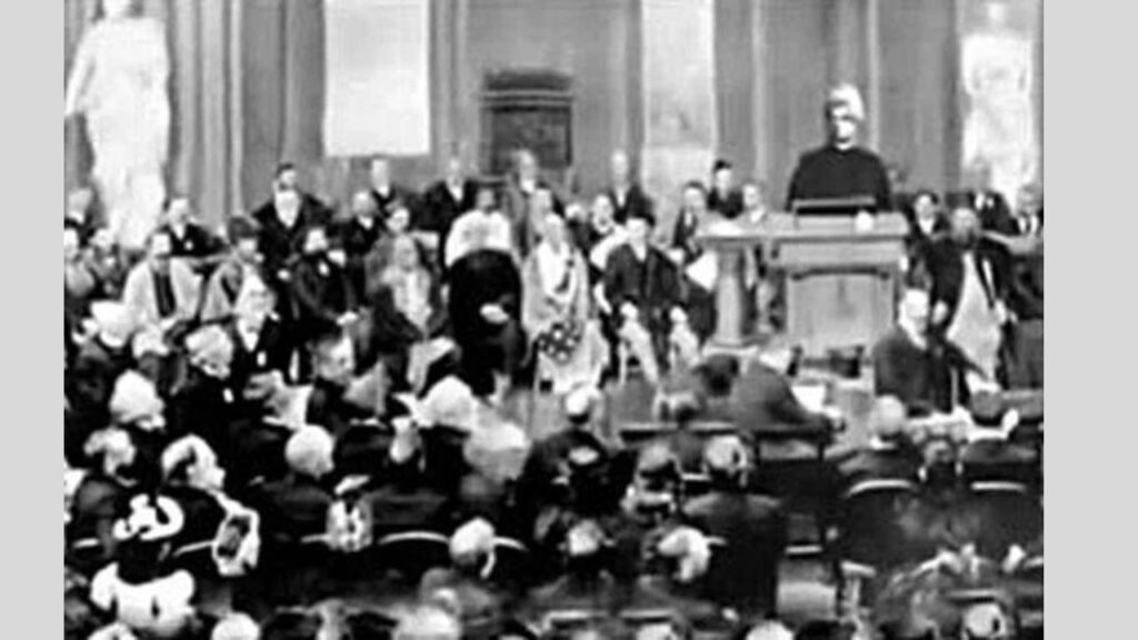 Swami Vivekanand at Chicago Religious Conference (Source: Internet)