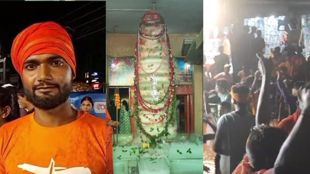 Kanwariyas walked 40km to visit Baba Vishwanath Temple