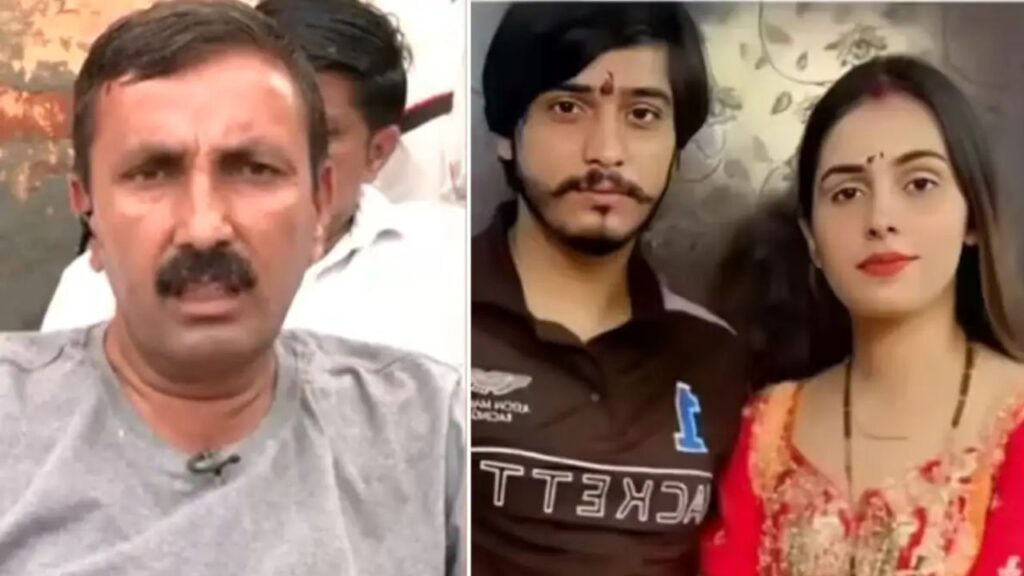 Her father Bhikhari Singh, (R) Vipin and Nikki